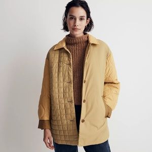 Madewell Mixed-Quilt Shirt-Jacket